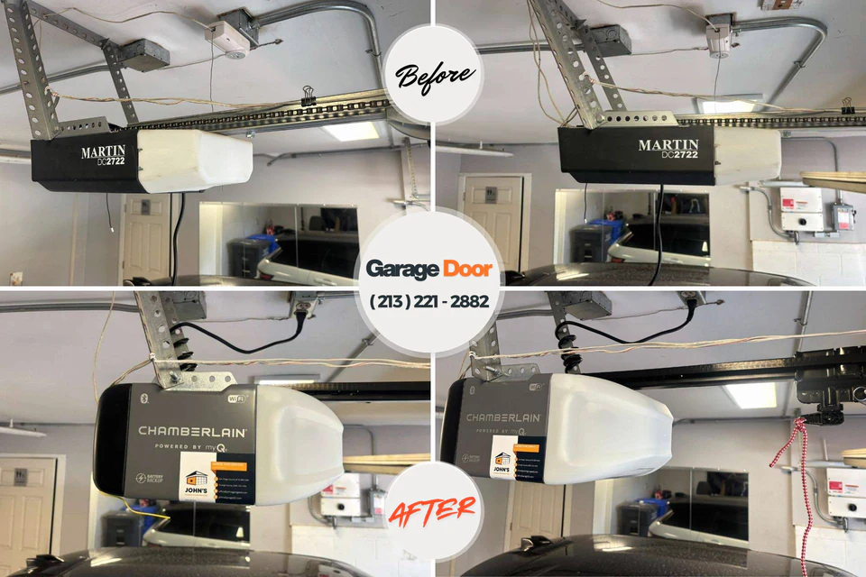 Before and after: Garage Door Service Hawthorne, NV